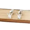 Brincos de Tarraxa Luochen Crown Diamond Estilo Europeu e Americano Luxo Acessível Elegante de Ponta Design de Nicho Brincos Versáteis Exquisitos Brincos