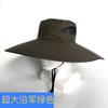 Sombrero de Sol para Exteriores de Ala Grande Transpirable Sombrero de Sol Sombrero Protector Solar Resistente al Viento Malla Camuflada Sombrero de Verano