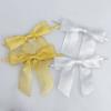 En stock corbata seda oro y plata moño cebolla empaque regalo caja regalo decoración adorno árbol de Navidad moño mayoreo