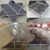 Nuevos Accesorios de Boda Soporte para Pasillo de Escenario Pantalla de Hierro Forjado Fondo Posicionamiento en Techo Cuentas Arreglo Floral