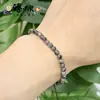 Pulsera tejida de piedra de llama de 4 mm transfronteriza europea y americana, versátil para el uso diario, pulsera de joyería para parejas al por mayor