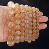 Pulseira de Citrino Atacado Círculo Único Círculo Múltiplo Brasil Pulseira de Citrino Natural Unissex Pulseira de Cristal Joias para Homens e Mulheres