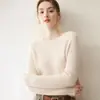 Nuevo Estilo Otoño Suéter de Cachemira Simple Casual Cuello Redondo Suéter de Cachemira para Mujer Jersey de Punto Capa Base Suéter Cálido