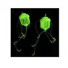 Jaula de Pesca Fluorescente para Carpa de Guerra Monstruo de Agua para Pescar Carpa Cabezona y Carpa Crucian Combinación de Anzuelos 4+2/Anzuelo de Tubo Ise Ni/Mango Plano Dos Tipos de Anzuelos