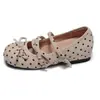 Zapatos Mary Jane Franceses Versátiles con Tacón Oculto y Lazo para Mujer 2026 Primavera Verano Nuevos Zapatos Pequeños de Cuero Suave de Corte Bajo