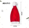 Sombreros Rojos de Navidad de Venta Caliente Transfronteriza para Otoño e Invierno con Logo Personalizado, Clásicos Sombreros de Punto Europeos y Americanos para Atuendos Festivos, Papá Noel
