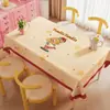 Toalha de Mesa Estrela de Desenho Animado Impermeável, à Prova de Óleo, Lavável, Resistente ao Calor, Tapete de Mesa, Modelo Novo 2026, Toalha Retangular para Mesa de Centro