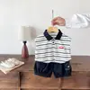 Ropa para Bebés, Trajes de Verano para Bebés Niños, Estilo Nuevo Atractivo, Ropa de Verano Elegante para Niños Pequeños y Bebés, Conjunto Delgado de Dos Piezas para Salir