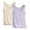 Camisola de Seda de Hielo Sin Costuras para Mujer Verano Ropa Interior Estilo Coreano Ajuste Delgado Ropa Interior Camiseta Base Sudeste Asiático Transfronterizo Cabello