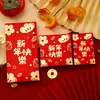 Feliz Año Nuevo Envelopes Rojos Universales Venta al por Mayor Estampado Dorado Personalizados Creativos de Gama Alta Festival de Primavera Envelopes para Dinero de la Suerte 2027 Nuevo Modelo