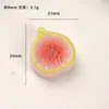 Acessórios de Resina DIY Desenho Animado, 15 Tipos de Presilhas de Cabelo com Fatias de Frutas, Decorações para Capas de Celular, Fivelas de Sapato, Chaveiros, Acessórios para Pingentes