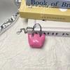 Novo Pingente de Mini Bolsa Colorida Corrente Exquisita Couro Mini Bolsa Acessório Couro Cera de Abelha Mini Bolsa Pendente de Carro