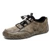 Estação Independente Amazon Octopus Transfronteiriça Sapatos Masculinos Plus Size Couro Genuíno Sapatos Masculinos Modernos Sapatos Masculinos Preguiçosos Sapatos Casuais de Cano Baixo