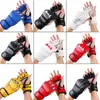 Guantes de Boxeo de Medio Dedo Sanda Entrenamiento de Lucha Sacos de Arena Niños Adulto Guantes de Boxeo de Medio Dedo Engrosados