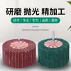 Venta al por mayor de fábrica cabezal de lijado estropajo desoxidante de superficie metálica pulido rueda de ala voladora con mango cabeza de lijado de alambre de nylon de fibra