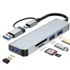 Para notebook computador expansor dock tipo-c expansor HUB hub usb3.0 estação de acoplamento cinco em um
