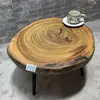 Mesa de centro de madera de alcanfor mesa de centro de sofá de madera maciza mesa pequeña de casa de huéspedes tatami japonés mesa de té estilo Wabi-sabi