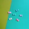 Accesorios de Resina con Lazo de Puntos Brillantes DIY Pegamento Crema Cuerda para el Cabello Accesorios para el Cabello Pasador Materiales Hechos a Mano Mayoreo