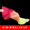 Venta Directa de Fábrica Abanico Largo de Seda con Largos Listones, Seda de Doble Cara, Accesorios de Baile para Adultos, Performance de Baile Cuadrado, Danza Folclórica Retorcida, Abanico Extendido