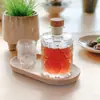 Botella de vidrio para café de extracción en frío creativa y hermosa botella pequeña de vino sellable práctica botella vacía para subempaquetado de vino de frutas casero