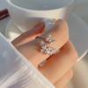 Anillo de Mariposa para Mujer Diseño Nicho Ins Trendy Nicho Anillo de Zircón Micro-Incrustado Ajustable Anillo para Dedo Índice Venta al por Mayor
