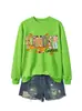 Jardín de infantes Amazon eBay moda europea versátil mujer retro otoño e invierno nueva sudadera