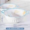 Olla Sopa Hogar Orquídea Marrón Flor Grande 9.5 Pulgadas Oreja Flotante Tazón Sopa Tazón Sopa Binaural Liquidación Olla Cocina Celebridad de Internet