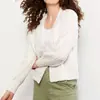 Nuevo Cárdigan de Punto con Lunares Off-White Transfronterizo 2026 para Mujer, Estilo Corto Holgado con Botones, Trenzado Tridimensional, Estilo Perezoso