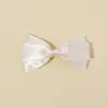 Comercio Exterior Transfronterizo Nuevos Accesorios para el Cabello para Niños Clips para el Cabello de Lazo de Color Puro Europeos y Americanos para Niñas Que No Dañan el Cabello Clips Laterales