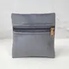 Bolsa de terciopelo portátil con cremallera de suministro directo para empaque de joyas, anillos y accesorios, bolsa de almacenamiento de terciopelo de doble cara