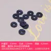 Goma de silicona suave ultrafina con perla, anti-fricción, collar, pulsera, espaciador, pulsera, cristal de ágata transparente, texto, juego, DIY