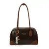 Bolso de Hombro para Mujer de Gama Alta de Nicho Gran Capacidad Bolso de Axila Versátil Otoño e Invierno Marrón Maillard Bolso Almohada para Viajar