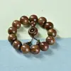 Pulseira de Sândalo Dourado 2.0 Unissex Pulseira Natural de Sândalo Contas de Oração Budistas 108 Contas para Meditação e Lazer Atacado do Fabricante