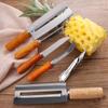 Cuchillo para pelar caña de azúcar, Cuchillo para pelar piña, Cuchillo comercial para pelar caña de azúcar, Cuchillo pelador de doble propósito de acero inoxidable, Herramienta para pelar