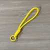 Cordão curto para celular com nó em duas cores, cordão trançado à mão para garrafa de água, alça de pulso para capa de celular, cordão de pulso removível