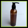 Bomba rotatoria botella marrón 250ml botella de champú botella de leche de esencia botella de detergente para mascotas botella de limpiador facial