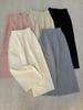 Calça Cropped Lisa Versátil Casual Estilo Coreano para Mulheres, Novo Modelo Primavera 2026, Petite Cintura Alta Emagrecedora Reta Wide Leg
