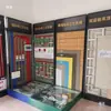 Decoración para Toda la Casa, Proceso de Construcción de Estanterías para Exhibición Eléctrica, Fontanería y Azulejos, Vitrina, Empresa de Decoración, Estantería Multifuncional Móvil para Exhibición de Materiales