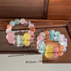 Pulsera de Cristal con Cuentas Grandes Pulsera de Color Dopamina Joyería DIY Oferta Especial