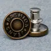 Hebilla de mezclilla metálica al por mayor sin clavos para pantalones, botón ajustable para la cintura, desmontable, artefacto adelgazante de cintura, hebilla de cintura sin costuras