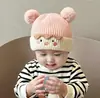 Gorro de Punto de Lana para Niños Niña Niño Bufanda para el Cuello Otoño e Invierno Gorro con Capucha de una Pieza Cortavientos Protección para los Oídos Suéter Cálido