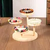 Suporte de Exibição de Pulseiras e Contas de Madeira Maciça, Rack de Exibição de Joias, Suporte de Exibição de Bonecas, Adereços para Vitrine