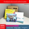 Caixa de aeronave impressa em cores, caixa de embalagem expressa, extra dura, resistente à pressão, couro de vaca branco ondulado, caixa de aeronave quadrada e personalizada