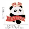 Broche Panda Fofo de Desenho Animado Coleção Família Panda Insígnia de Metal Animal Acessórios para Roupas Infantis Presente