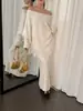 Conjunto de Dos Piezas Casual de Hombro Único Estilo Chanel con Borlas Irregulares para Mujer, Nuevo Estilo Otoño e Invierno