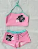 Roupas sexy de verão para praia transfronteiriças femininas Y2K atacado streetwear sexy para clube conjuntos de biquíni