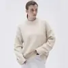Suéter Pulóver de Punto Grueso con Cuello Redondo para Mujer, Versátil, de Capa Base o Exterior, Otoño e Invierno, Transfronterizo Ruso, Europeo y Americano