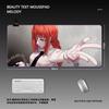 Mousepadchainsaw man maqima rgb anime super grande premium preto gaming escritório teclado mesa pad