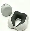 Entrega Direta da Fábrica Almofada de Apoio para Pescoço de Espuma de Memória de Rebound Lento em Formato U, Almofada Portátil para Viagem e Cochilo Camelback, Personalização de Almofada em Formato U