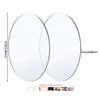 Acrílico Transparente Redondo Corte Láser Placa Redonda Sin Agujero DIY Manual Sin Perforar Disco PMMA con Película